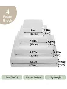 1 Stück quadratische weiße Schaumstoff Kuchenmodelle, Schaumstoff Ringe zum Dekorieren und Herstellen, Backen Präsentation, Hochzeitstorte Design, DIY Projekte leere Schaumstoff Ringe, Geburtstagstorte, Weihnachtsfeier Torte oder Trockenblumen Dekorationsarrangement, Dekorationen Skulptur Modelle Kunst Blumenarrangement und Bastelbedarf, Valentinstag, Ostern und andere Feiertags Torte Dekoration weiße Fake Torte Attrappe, Schulanfang, Weihnachten (Halloween)