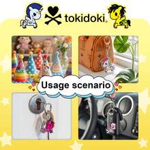 Tokidoki Keychain 12PCS Unicorno Keychain Tokidoki Pendant Keychain Cute Acrylic Pendant Fashion Accessory Bag For Women - Pink - View 7