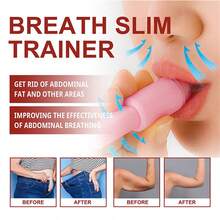1件装全新便携式腹式呼吸训练器，提升肺活量，收紧腰部线条，5分钟快速减肥健身工具 - 彩色 - 查看 8