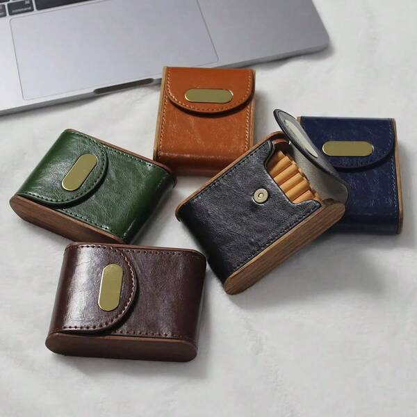 Estuches de cigarrillos retro exquisitos y creativos para hombres y mujeres, cajas protectoras a prueba de humedad, accesorios para fumar