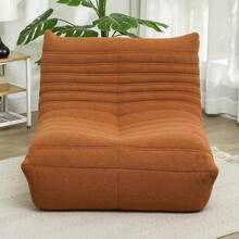 Bean Bag Chair For Adults, Giant Fireside Chair Lazy Sofa, Bean Bag Sofa With High Density Comfortable Foam For Living Room, Bedroom, Brown - 棕色 - 查看 8