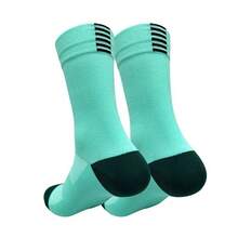 1/5/10 Pairs Cycling Socks, Outdoor Training Durable Quick-Dry Mesh Breathable Mid-Calf Sports Socks, Fall