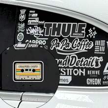 Cassette Tape Vinyl Sticker - Waterproof & Durable Decal For Cars, Laptops, Phones, Refrigerators, And More - Retro Music Design, Peel-And-Stick Application, Cool Stickers