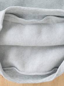 Sudadera con bolsillo estampada para niñas, para preadolescentes - Gris - Ver 8