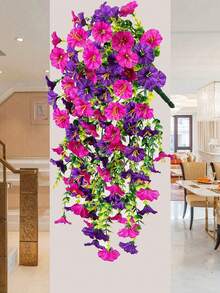 Colorful Artificial Plant Flowers, Silk Daisy Eucalyptus, Morning Glory Hanging Basket Uv Resistant, For Outdoor Decoration, Courtyard Decoration, Garden Decoration, Corridor Decoration, Terrace, Wedding Decoration, Hand Bouquet, Summer Decoration, Home Decoration, Living Room And Bedroom Decoration, Desktop Decoration, Wall Decoration, Vase Flower Arrangement