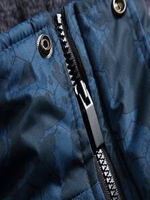 Keevoom Men's Waterproof Ski Jacket Winter Warm Snow Coat Windproof Mountain Raincoat Snowboarding Hooded Jackets For Mens - 足球藍 - 查看 6