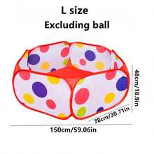 Składany basen z piłeczkami, poliestrowe ogrodzenie do basenu z piłeczkami, przenośny namiot wodny do zabawy wewnątrz i na zewnątrz, 39/47/59 cala – strefa zabaw dla niemowląt, odpowiedni dla chłopców i dziewczynek, idealny prezent na urodziny i Boże Narodzenie