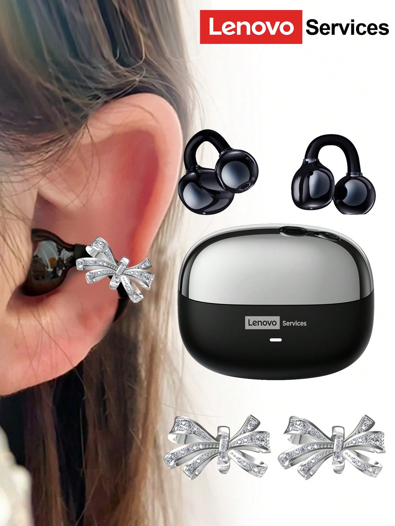 Lenovo سماعات بلوتوث موضة من ليونوفو LE302 مع إكسس...