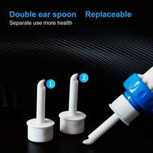 2.5cm Soft Silicone Electric Ear Wax Remover - 2 Replaceable Heads & Brush For US Home/Travel - 變體 - 查看 7