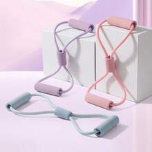 1 件背部拉伸健身弹力带，带 8 形拉力器，适用于女性背部训练，居家健身房配件 - 紫色 - 查看 8