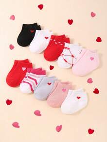 10 pares de calcetines tipo barco para bebé niña, calcetines bajos de color nude para bebé y niño pequeño. Calcetines de barco de moda adecuados para bebés niños y niñas. Calcetines para bebés, recién nacidos, niños pequeños e infantes. - Multicolor - Ver 6