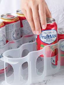 1 pièce Porte-gobelet de boîte de rangement de boissons pour réfrigérateur, Porte-canettes de bière froide, Porte-boissons multifonctionnel pour canettes de soda, Peut ranger les bières, sodas et condiments en boîte, Organisateur d'espace pour cuisine et réfrigérateur, Boîte de rangement pour réfrigérateur.