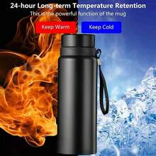 1L Vacuum Insulated Stainless Steel Water Bottle, Keeps Drinks Hot/Cold - Multicolor - View 2