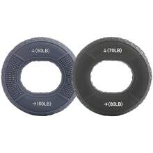 1 件装握力环腕关节扩张器硅胶便携式手指训练器握力锻炼器肌肉健身握力扩张器运动员 - 彩色 - 查看 10