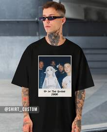Sousou No Frieren Elfa Meme Rappers Gangster Anime Streetwear Otaku Aesthetic T-Shirt - 黑色 - 查看 1
