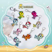 Tokidoki Keychain 12PCS Unicorno Keychain Tokidoki Pendant Keychain Cute Acrylic Pendant Fashion Accessory Bag For Women - Pink - View 5