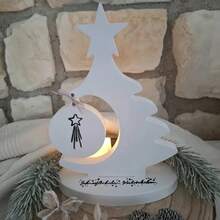 DIY 粘土模具圣诞树挂饰家居装饰桌面装饰，3D 硅胶模具，适用于手工工艺品 - 白色 - 查看 4