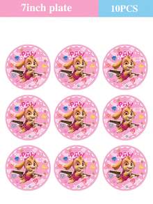 Juego de 50 piezas / 20 piezas / 10 piezas de vajilla y decoraciones con temática de PAW Patrol, que incluye vasos de papel, servilletas de papel y platos de papel. Se utilizan para la decoración y el realce de la atmósfera de la fiesta. Adecuado para reuniones familiares, fiestas al aire libre, fiestas de cumpleaños, actividades de ocio nocturno, picnics y fiestas de camping, ceremonias de graduación, celebraciones de bodas y también se pueden usar para decoraciones de vuelta al colegio.