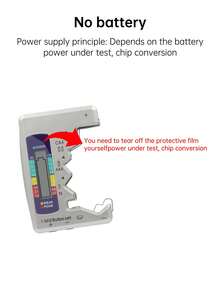 1个通用数字电池测试仪：快速测试CD、DN、AA、AAA、9V、1.5V纽扣电池的电池容量
