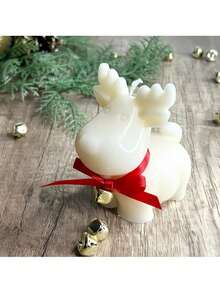 1pc 3D Deer Silicone Mold - DIY Plaster & Resin Crafts For Christmas, Elegant Antler Design, Dual-Purpose Handmade, Home Decor Reusable Art Mold