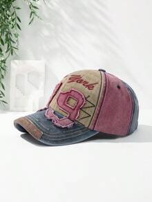 DareSee 1pc Baseball Cap, Hat, Truck Driver's Hat With Colorblock, Embroidery, Vintage Number, Lightweight & Adjustable Size' MusicFest Y2KFest Back To School Autumn Halloween Halloween Winter. - Nhiều màu - Xem 2