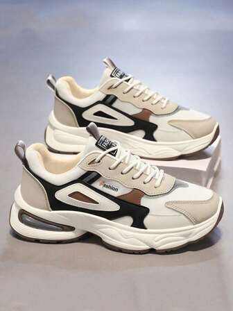 Men's Anti-Slip Casual Sport Shoes, Stylish Platform Sneakers, Breathable, Wear-Resistant, Comfortable