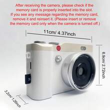 Câmera Estudantil CCD, Câmera de Bolso com Tela Retrátil, Câmera Portátil Estudantil de 64M, Câmera Digital para Iniciantes, Bateria de 800mAh, Com Jogos e Filtros Integrados, De Volta às Aulas, Vídeo, Presente de Natal, Presente de Ação de Graças e Ano Novo