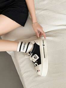 35-40 Tier Schleife Cartoon süße Feen Stoff Schleife Verschluss Dicksohlen Sneaker, geeignet für Zuhause, Schule, Party, Outdoor, alle Jahreszeiten