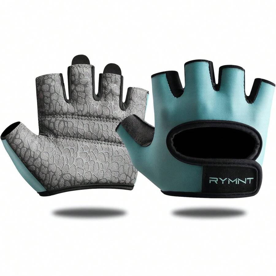 Guantes de entrenamiento con dedos enteros, espuma de agarre extra, acolchados, antideslizantes,para gimnasia, levantamiento de pesas, fitness, entrenamiento, ciclismo, para mujeres y hombres - negro, (Mini negro) - Ver 1