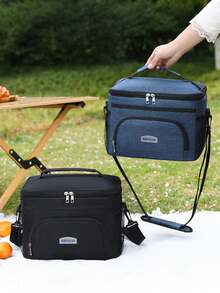 1pc Lunch Bag For Women, Large Capacity Insulated Lunch Box For Men, Student Thickened Cute Lunch Bag, Reusable Lunch Tote Bag, Portable Picnic Ice Bag For Work, Picnic, School Or Travel Lunch Box Bag School Supplies Stuff Accessories Bag For School School Accessories School Stuff For Traveling Waterproof Bag Insulated Lunch Bag Lunchbox