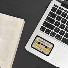 Cassette Tape Vinyl Sticker - Waterproof & Durable Decal For Cars, Laptops, Phones, Refrigerators, And More - Retro Music Design, Peel-And-Stick Application, Cool Stickers