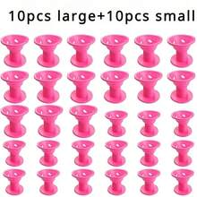 Bộ 10 máy uốn tóc không dùng nhiệt, máy uốn tóc hình chuông bằng silicon, phù hợp với mọi kiểu tóc, cần thiết cho việc tự tạo kiểu tóc tại nhà, dụng cụ làm tóc, đồ dùng làm tóc, đồ dùng du lịch, du lịch, thợ cắt tóc, nhà tạo mẫu tóc, phụ kiện tiệm cắt tóc, ngày lễ tình nhân, đồ dùng làm tóc, nhà tạo mẫu tóc, tiệm cắt tóc, salon, đồ dùng cần thiết cho kỳ nghỉ, sản phẩm chăm sóc tóc, tiệm cắt tóc, quà tặng Valentine, đồ dùng du lịch cần thiết cho phụ nữ, dụng cụ tạo mẫu tóc - Hồng 10 chiếc - Xem 2