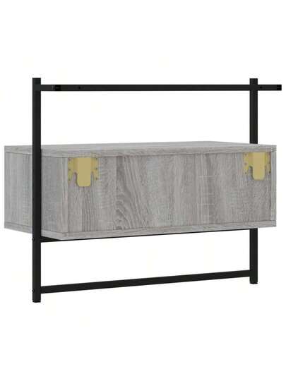 VidaXL Wand Mounted TV Cabinet 60.5x30x51 Cm Wood Grijs Sonoma Oak view 7