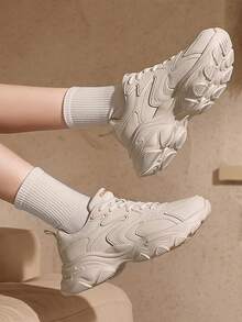 CAMEL CROWN Women's Athletic Casual Shoes Water-Resistant Lightweight Comfortable Versatile Casual Shoes For Fall/Winter Chunky Sneakers