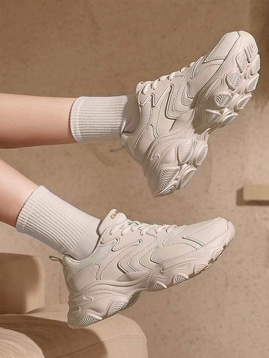 CAMEL CROWN Women's Athletic Casual Shoes Water-Resistant Lightweight Comfortable Versatile Casual Shoes For Fall/Winter Chunky Sneakers