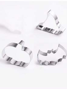 1/2/4/8 件万圣节系列不锈钢饼干模具套装，巫师帽，南瓜，蝙蝠，鬼形 DIY 烘焙模具万圣节装饰万圣节派对礼物万圣节派对用品 - 彩色 - 查看 8