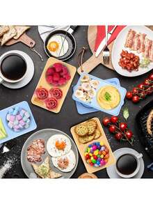 带硅胶盖的可重复使用容器，2 包双层容器，带盖硅胶调味品容器，用于零食酱料 - 彩色 - 查看 3