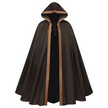 Cosplay Clothing - 2471 Two-tone Cape, Brown and Coffee Color - View 1