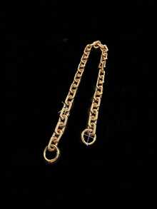 1条，23.62/15.75英寸，可调节斜挎包肩带，女士DIY手提包肩带，钱包链，时尚包包配件，镀银，亚克力钱包链手柄，DIY钱包带替换链条手提包肩带 - 彩色 - 查看 5