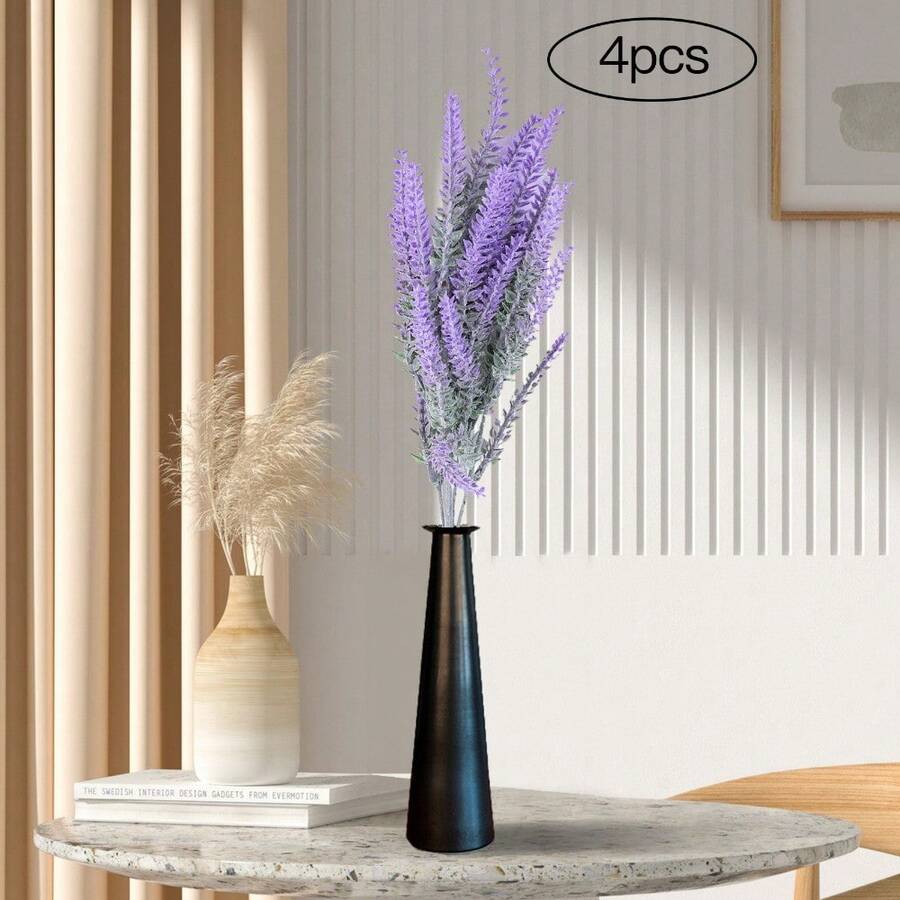 YUNRUX Artificial Lavender Flowers, Artificial Plants, Decorative Artificial Flower Bouquet, Decoration For Garden, Wedding, Office, Home Decoration, Fit Guaranteed - Multicolor - View 1