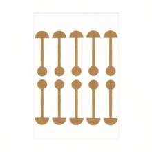 Adesivo de nariz com haltere pequeno 100, 20 e tira autoadesiva elástica macia para modificação do nariz, reduz o tamanho da narina, estreita a aba do nariz e a ponte nasal fina, uso diário, aplicação que não deixa marcas, cola respirável