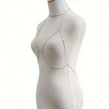 New European And American Style Sexy Street Style Chain Bra Accessories Chain - 金色 - 查看 3