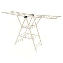 YUNRUX Foldable Clothes Rack Clothes Rack Adjustable Clothes Rack