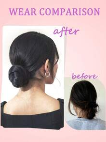 Kẹp tóc tổng hợp Magic Hair Bun Maker 4 inch thanh lịch dành cho nữ, Phụ kiện búi tóc bằng sợi chịu nhiệt độ cao dành cho nữ - Nhiều màu - Xem 3