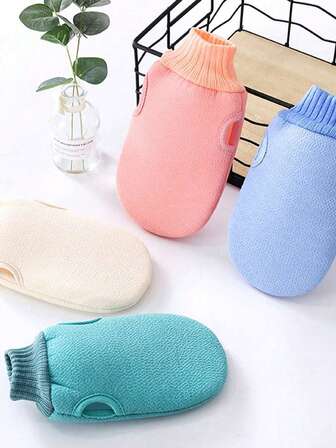 1pc Exfoliating Bath Strap & Strip & Foaming Net Ball Set, 3 In 1 Back Bath Scrubbing, Body Cleaning Washcloth, Soft Bath Glove, Shower Ball, Exfoliating Skin Towel Bath Tools Set For Back Rubbing, Deep Body Cleansing, Shower Scrubber Tools For Home Bathroom, Bathroom Accessories