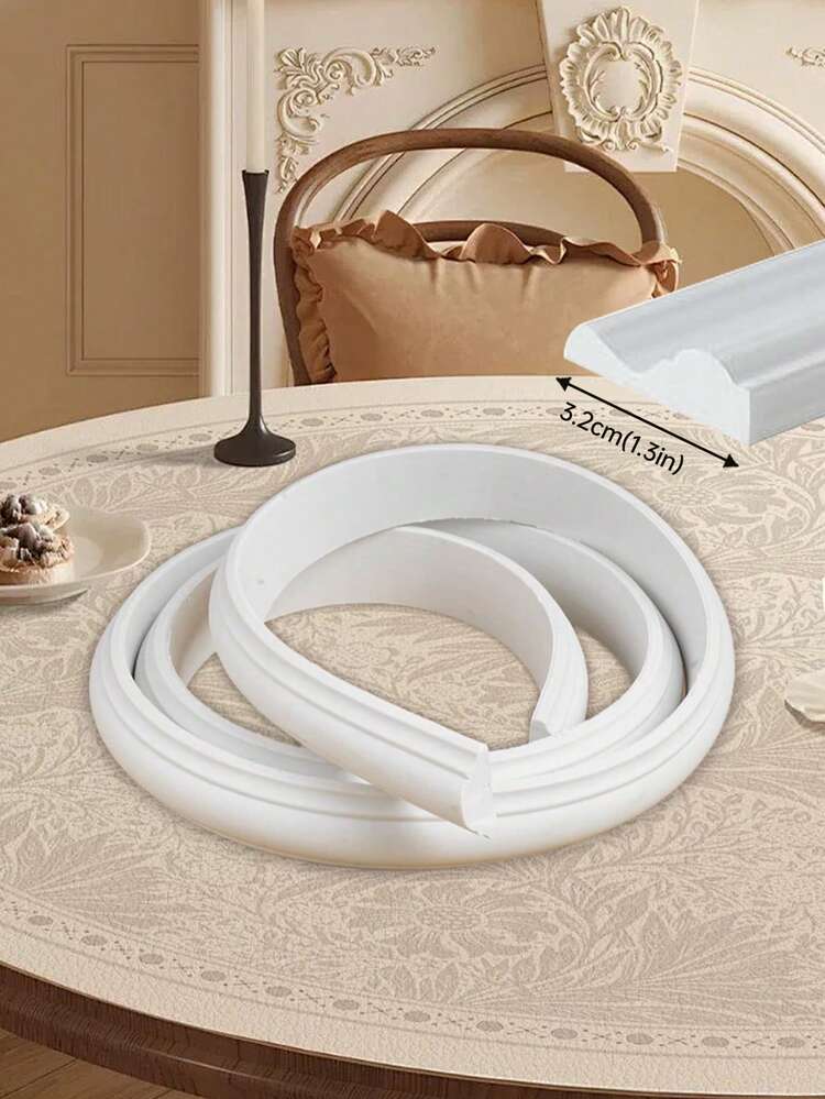 Elegante selbstklebende PVC-Dekorstreifen - flexibel und biegsam, geeignet für Wände, Böden, Schränke - einfache Installation, europäischer Stil Heim- und Bodendekor, Wanddekoration, Wohnaccessoires | Glänzende Oberfläche | PVC Material - Verschiedenfarbig - Übersicht 9