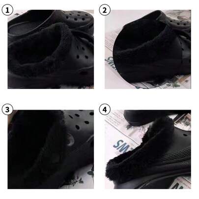 2X Pair Furry Replacements Fur Insoles Liner Inserts Insoles For Cr/Oc Shoes Clogs Winter Warm 35-40