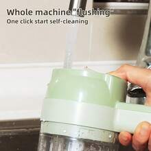 4-In-1 Handheld Electric Food Cutter Set, Wireless Kitchen Processor For Fruits, Vegetables, And Meats, USB Rechargeable (Built-In Battery), 1-10L Capacity