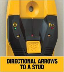 DEWALT Stud Finder, 3_4", Locate Framing Studs Efficiently With LED Arrows, Ideal For Wood And Metal, AAA Batteries Included (DW0100)
