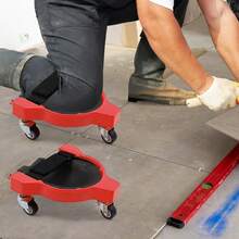 YUNRUX Rolling Knee Pads, Knee Pads With 3 Wheels, Flexible Sliding Knee Pads With Adjustable Straps